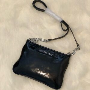 Michael Kors Shiny Black Crossbody Bag